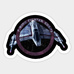 F - WING FIGHTER CORPS Sticker